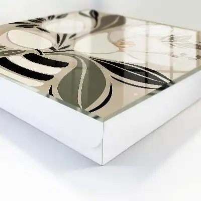Minimalism floral în bej și negru