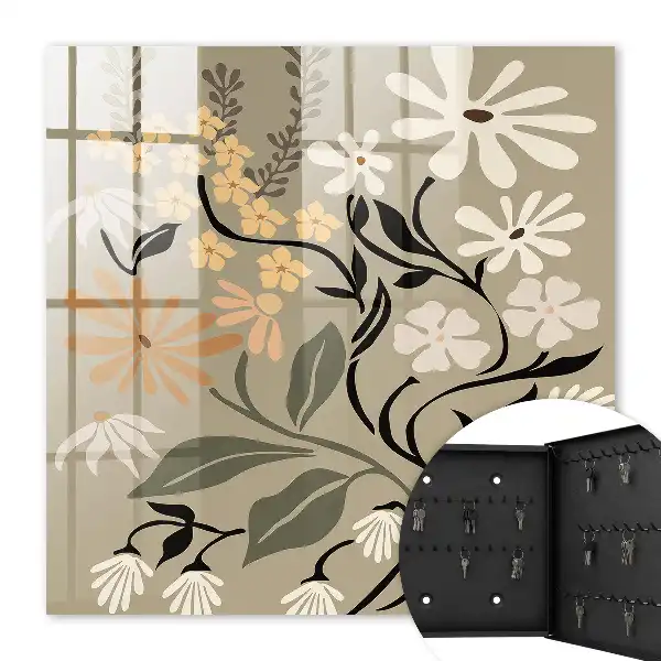 Motiv floral în culori calme