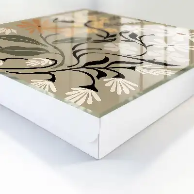 Motiv floral în culori calme