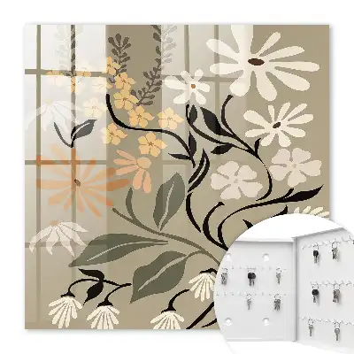 Motiv floral în culori calme
