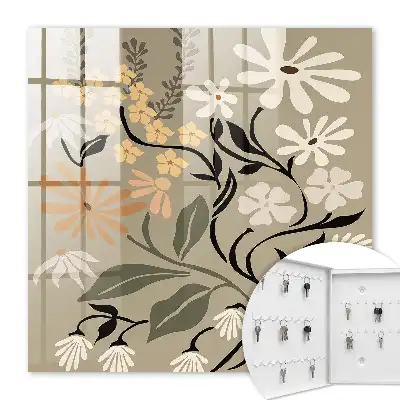 Motiv floral în culori calme