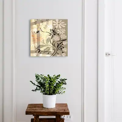 Motiv floral în culori calme