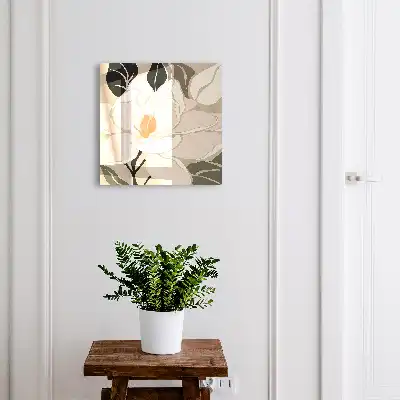 Eleganța plantelor în frunze maronii