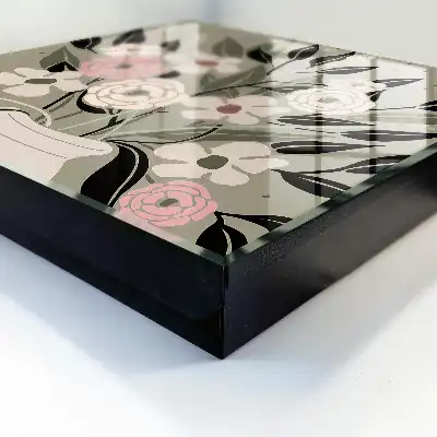 Compoziție florală cu fundal pastel