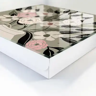 Compoziție florală cu fundal pastel