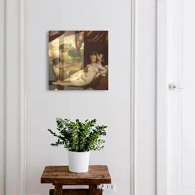 Titian Venus și lăutarul, Îngerul femeilor