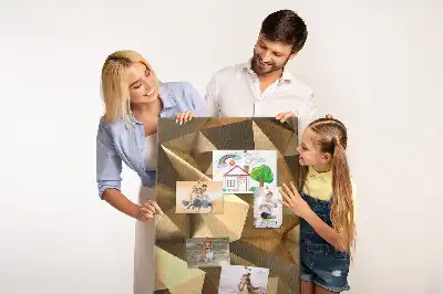 Panou din plută cu motiv abstract tridimensional
