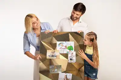 Panou din plută cu motiv abstract tridimensional