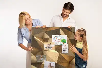 Panou din plută cu motiv abstract tridimensional