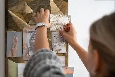Panou din plută cu motiv abstract tridimensional