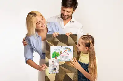 Panou din plută cu motiv abstract tridimensional