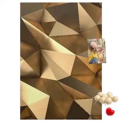 Panou din plută cu motiv abstract tridimensional