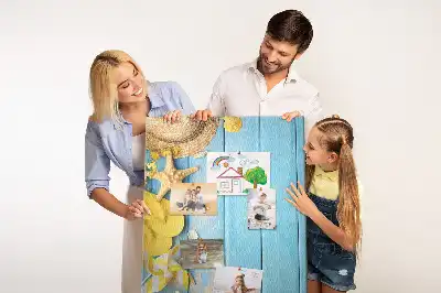Panou din plută cu tematică de plajă