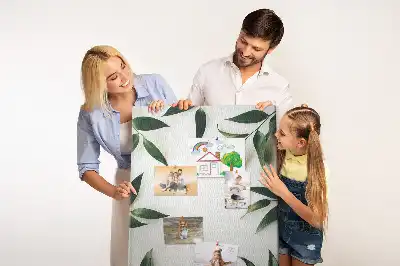 Panou din plută Finial cu model de frunze verzi