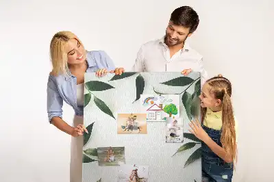 Panou din plută Finial cu model de frunze verzi
