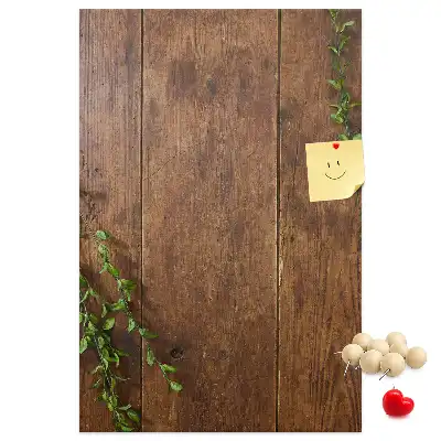 Panou de plută cu ramă din lemn rustic
