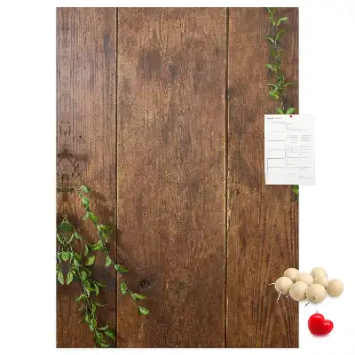 Panou de plută cu ramă din lemn rustic