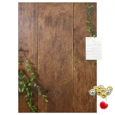Panou de plută cu ramă din lemn rustic