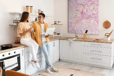 Panou din plută model Flori de vară
