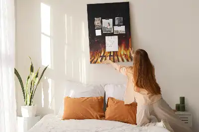 Panou din plută model Flăcări la grătar