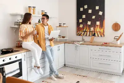 Panou din plută model Flăcări la grătar