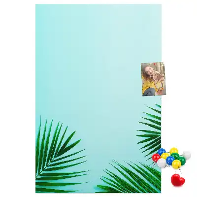 Panou de plută cu model abstract frunze artistice