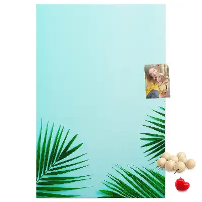 Panou de plută cu model abstract frunze artistice
