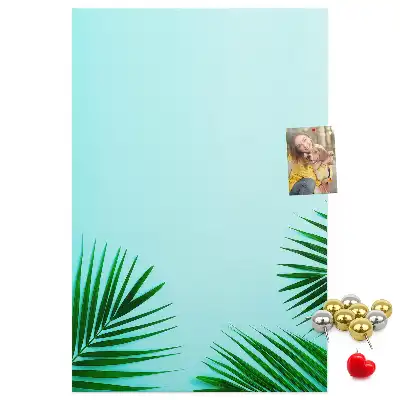 Panou de plută cu model abstract frunze artistice