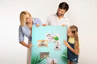 Panou de plută cu model abstract frunze artistice