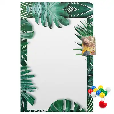 Panou de plută cu model de frunze de Monstera