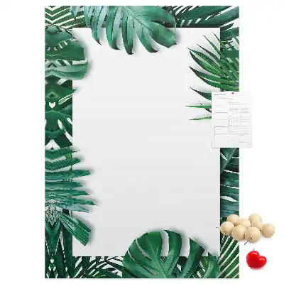 Panou de plută cu model de frunze de Monstera