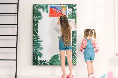 Panou de plută cu model de frunze de Monstera