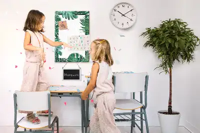 Panou de plută cu model de frunze de Monstera
