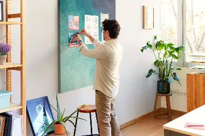 Panou de pluta Abstracție în culorile mării