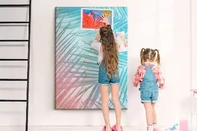 Panou din plută cu model frunze de palmier