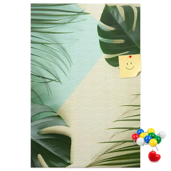 Panou de plută cu model tropical Monstera