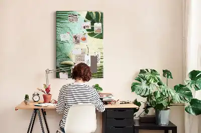 Panou de plută cu model tropical Monstera