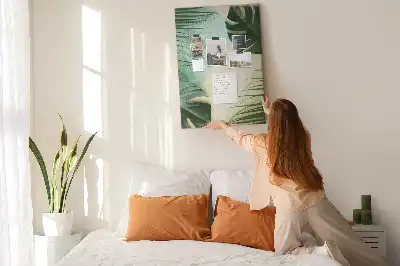 Panou de plută cu model tropical Monstera