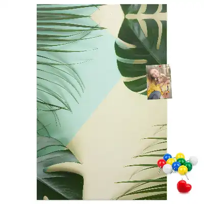 Panou de plută cu model tropical Monstera