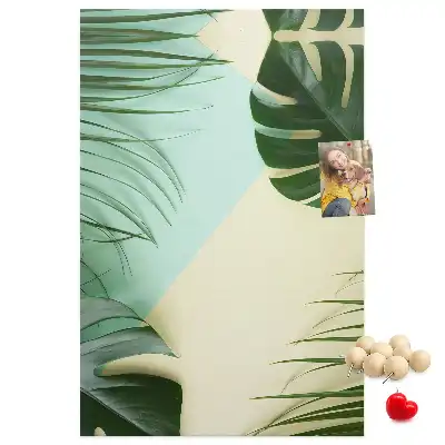 Panou de plută cu model tropical Monstera