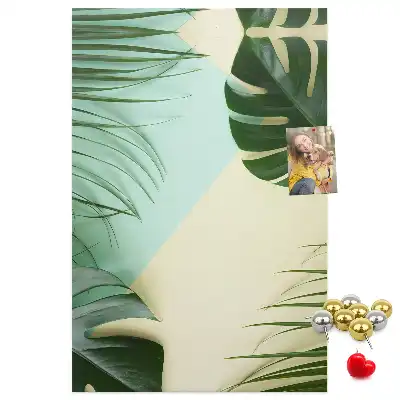 Panou de plută cu model tropical Monstera