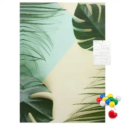 Panou de plută cu model tropical Monstera