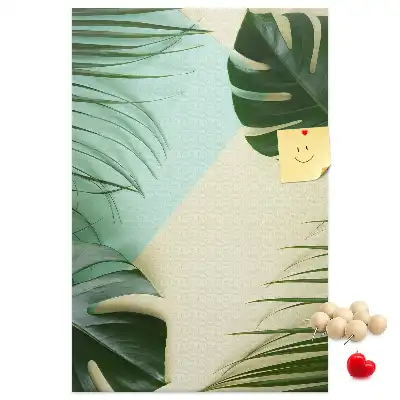 Panou de plută cu model tropical Monstera