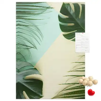 Panou de plută cu model tropical Monstera