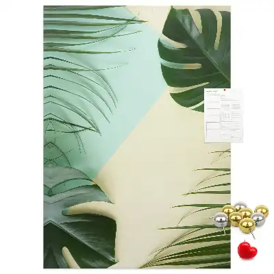 Panou de plută cu model tropical Monstera