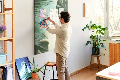 Panou de plută cu model tropical Monstera