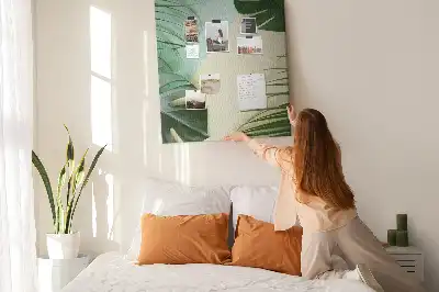 Panou de plută cu model tropical Monstera