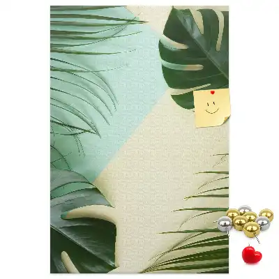 Panou de plută cu model tropical Monstera