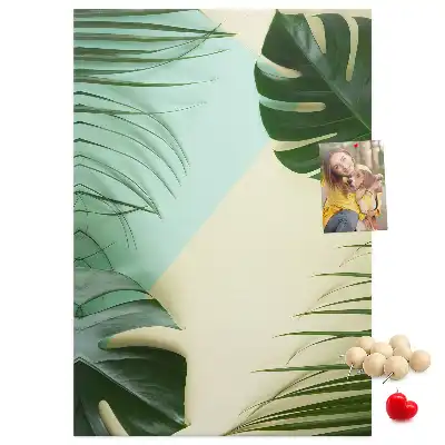 Panou de plută cu model tropical Monstera