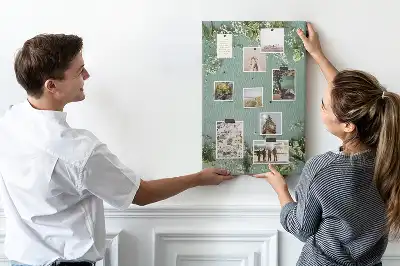 Panou din plută cu buchet de gipsofile